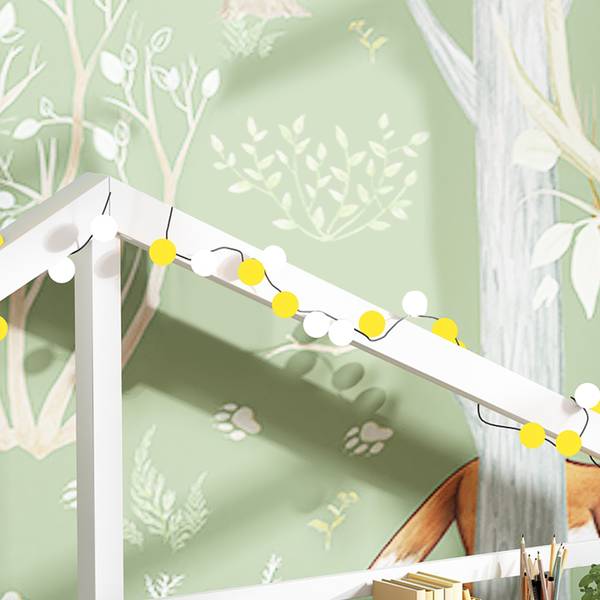 Stauraumbett HomeySHEFⅠ Weiß - Kiefer - 97 x 139 x 207 cm