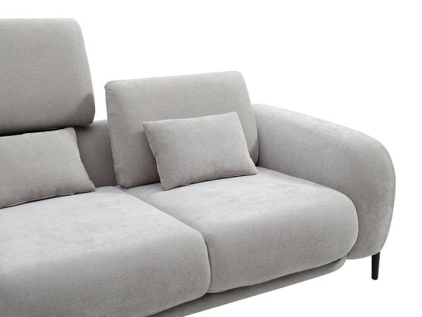 Sofa ARAVIO Grau - Textil - 102 x 100 x 210 cm