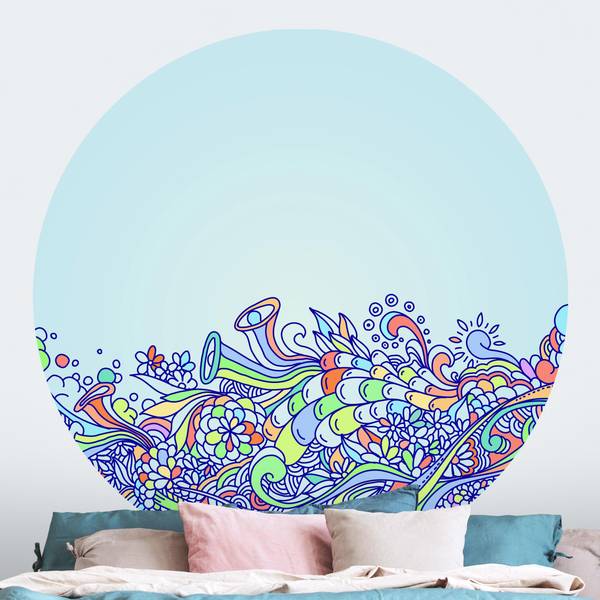Sommerlicher Blütentraum 150 x 150 cm