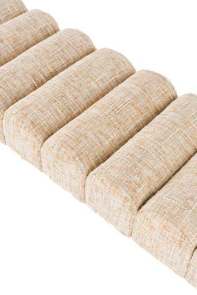 Sitzbank JETHRO Beige - Textil - 160 x 45 x 42 cm