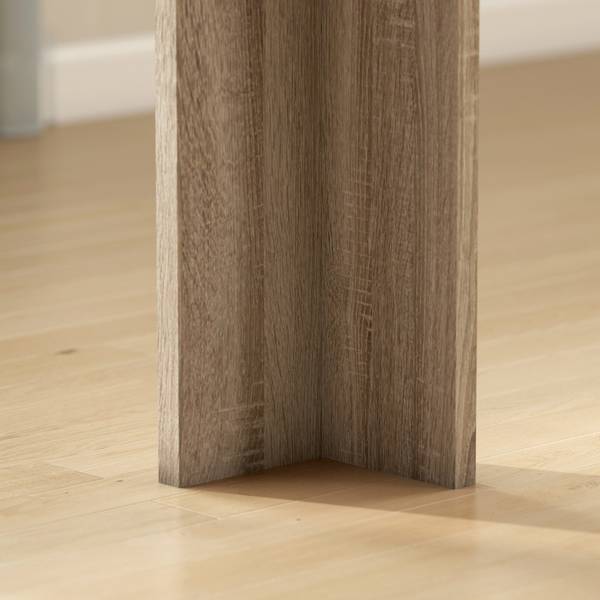 Esstisch 83A-272V90AK Braun - Holzwerkstoff - 90 x 77 x 260 cm