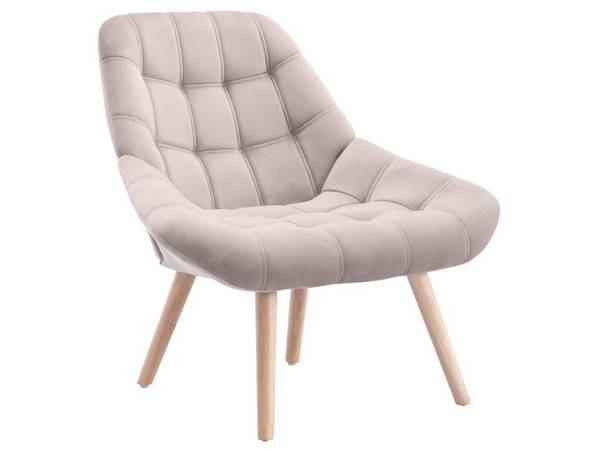 Sessel mit gerader Rückenlehne LUOSTO Beige