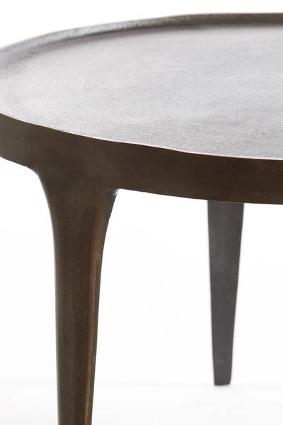 Couchtisch TOBIAS 2er Set Braun - Metall - 75 x 44 x 75 cm