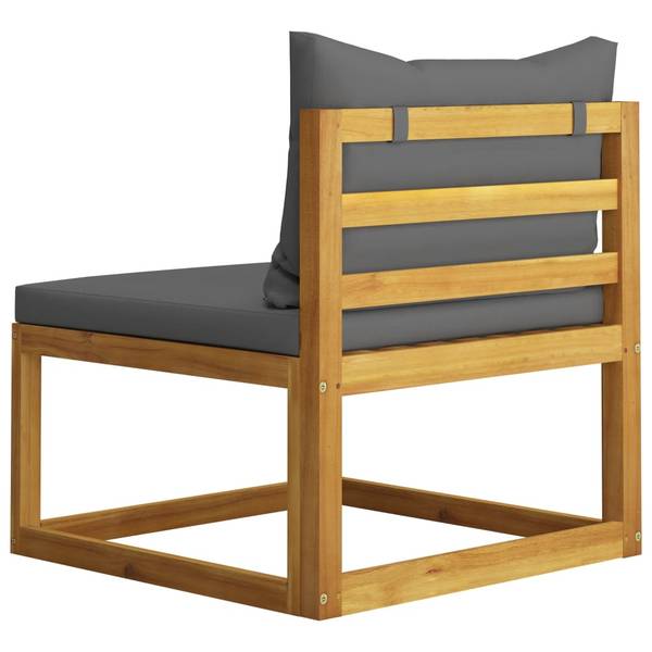 Garten-Lounge-Set 3009697-23 10-teilig Grau - Polyester - Akazie - 68 x 29 x 68 cm