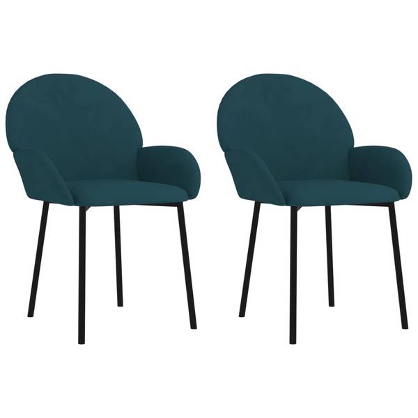 Esszimmerstühle 2er Set D8257 Blau