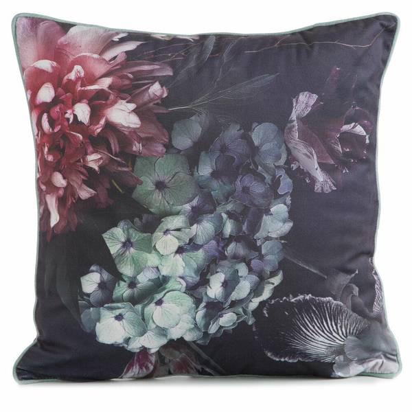 Kissenbezug VELVET Violett - Textil - 45 x 45 x 1 cm