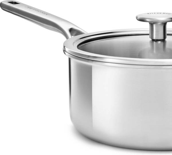 Kasserolle Multi-Ply 2er Set Silber - Aluminium - 20 x 10 x 20 cm
