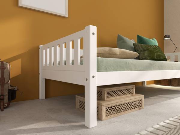 Kinder Einzelbett Viggo Weiß