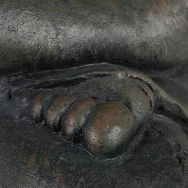 Statue de Buddha 70 cm Anthracite