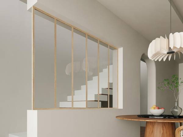 Zubehör für Glaswände BAYVIEW Beige - Metall - 2 x 105 x 2 cm