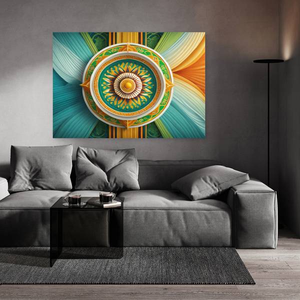Wandbild zen-symbol mandala 120 x 80 cm