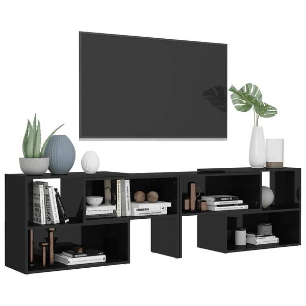 TV-Schrank 3008170 Schwarz - Holzwerkstoff - 30 x 52 x 149 cm