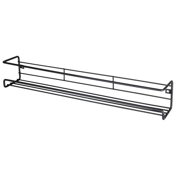 Gewürzregal 229057 Schwarz - Metall - 7 x 7 x 40 cm