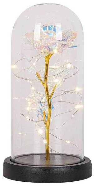 LED-Dekoleuchte FLOWI Schwarz - Kunststoff - 11 x 21 x 11 cm
