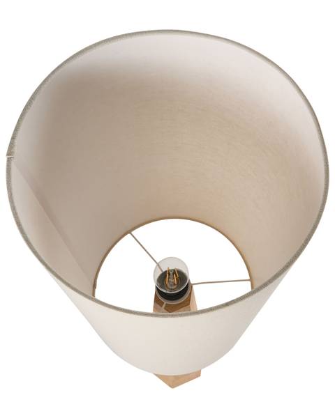 Grande lampe ILALA Beige - Bleu - Bois massif - 30 x 130 x 30 cm