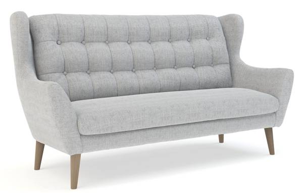 3-Sitzer Sofa HANOI Hellgrau