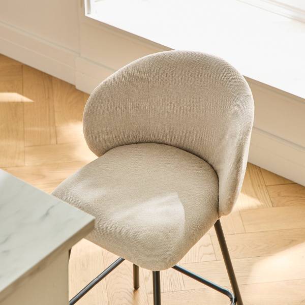 Hocker SORREL 2er-Set Beige