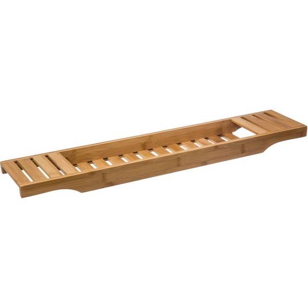 Badewannenablage BASIC Beige - Bambus - 15 x 4 x 70 cm