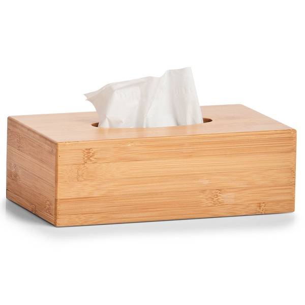 Kosmetiktücher-Box, Bambus Braun - Bambus - 16 x 9 x 28 cm