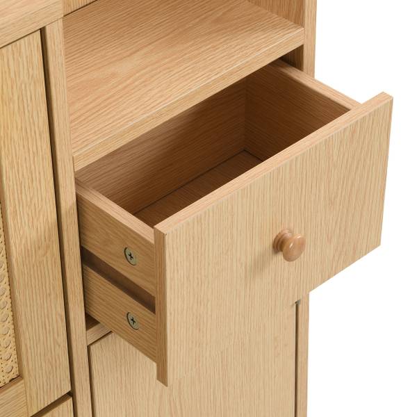 Meuble à chaussures Coeus Ⅱ Marron - Pin - Acier - 17 x 125 x 90 cm