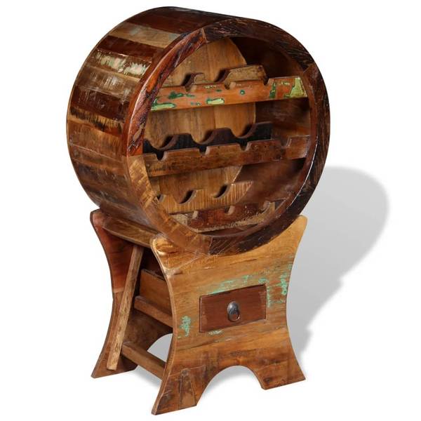 Wijnrek 243973 massief hout - 30 x 90 x 55 cm