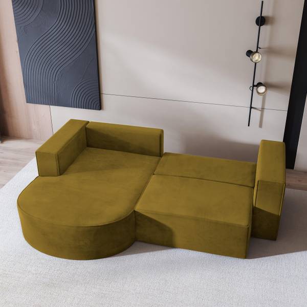 Ecksofa SORELA M Gelb