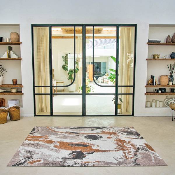 Teppich Gallery Fresque Middle Of Grün - Textil - 100 x 1 x 140 cm