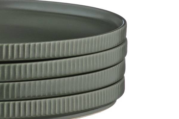 Bord SCANDI set van 4 donkergroen