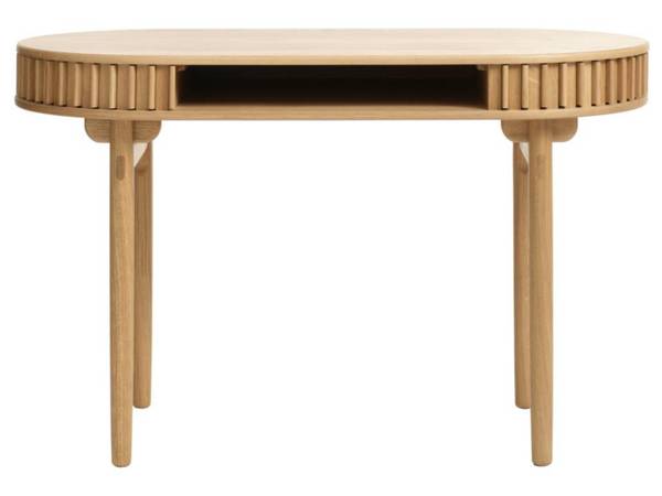 Yoffers Schreibtisch Braun - Massivholz - 120 x 75 x 60 cm