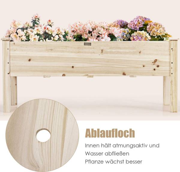 Verhoogd bed SF6539ZMNL bruin - plaatmateriaal op houtbasis - 44 x 51 x 120 cm