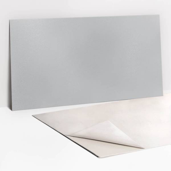 Selbstklebendes Wandpaneel Graue Grau - Polyester PVC - 100 x 50 x 0 cm