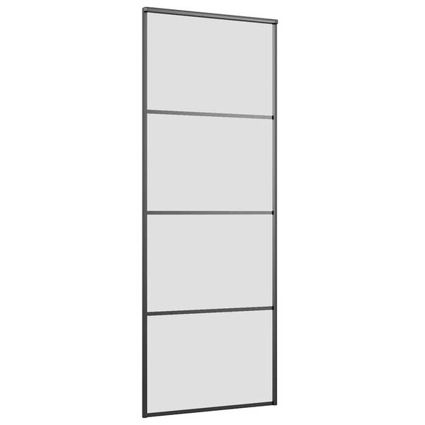 Schiebetür 3048840 Schwarz - Aluminium - 76 x 205 x 1 cm