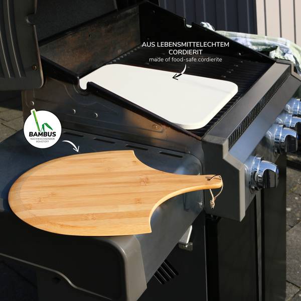Pizzasteinset 14147 (2er-Set) Weiß - Naturfaser - 30 x 1 x 38 cm