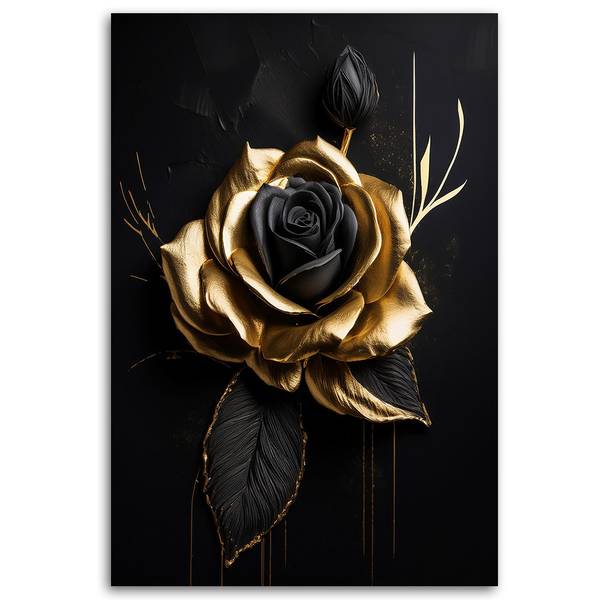 Wandbild rose 40 x 60 cm