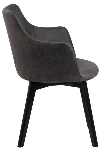 Esszimmerstuhl Bea 2er Set Grau - Textil - 62 x 80 x 59 cm