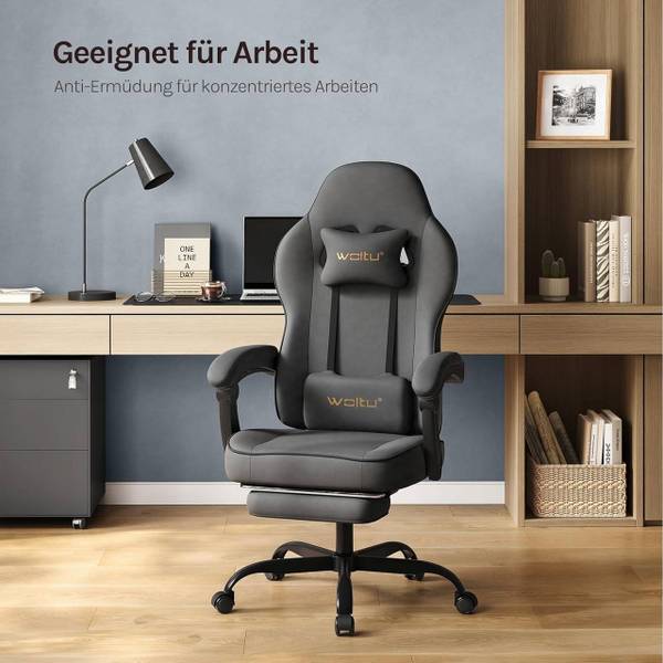 Gaming Stuhl Cornelia Schwarz - Grau