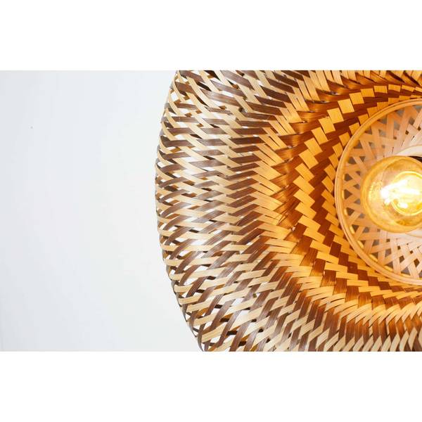 Deckenleuchte Barbados Braun - Bambus - 35 x 17 x 17 cm