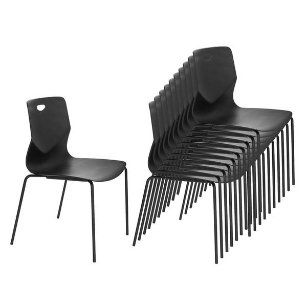 Esszimmerstuhl T36 V Schwarz - Polypropylen - 55 x 87 x 46 cm