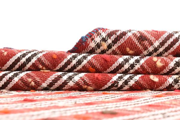 Vloerkleed Jajim CXLI rood - wol - 150 x 1 x 175 cm