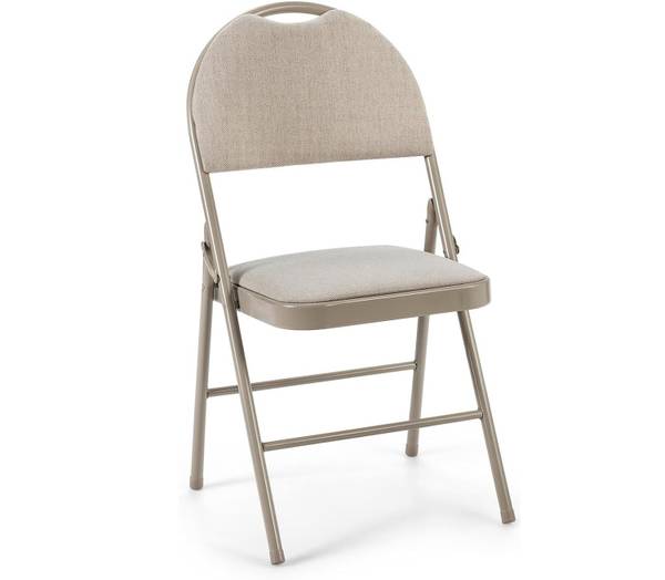 Klapstoelen TI76388(set van 4) beige - metaal - 50 x 89 x 47 cm