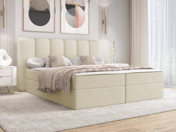 Boxspringbett Softi I Creme - Liegefläche Breite: 160 cm