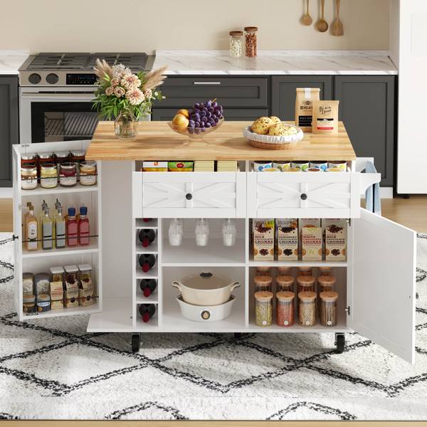 Keukenwagen WoodyLucy Ⅲ wit