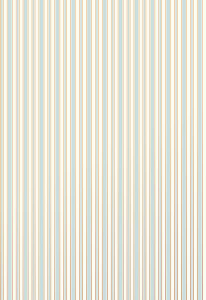 Tapete mit Streifen Raphaël Blau - Papier - 192 x 280 x 192 cm