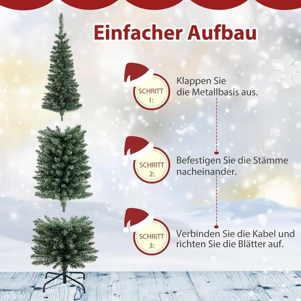 Weihnachtsbaum CM24527DE Grün - Kunststoff - 38 x 180 x 38 cm