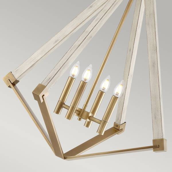 View Point 4 Kronleuchter Weiß - Metall - 61 x 71 x 61 cm