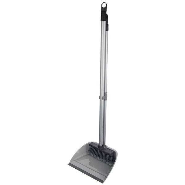 Besen und Kehrschaufel Set 711853 Grau - Kunststoff - 21 x 87 x 25 cm
