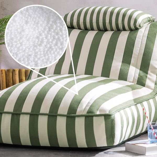 Outdoor Sitzsack Liege Nova Grün - Webstoff - 84 x 68 x 108 cm