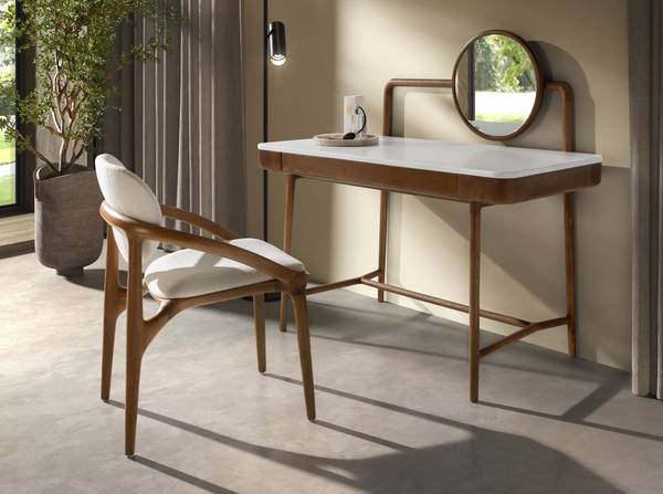Frisiertisch 7202 Braun - Walnuss - 120 x 115 x 59 cm