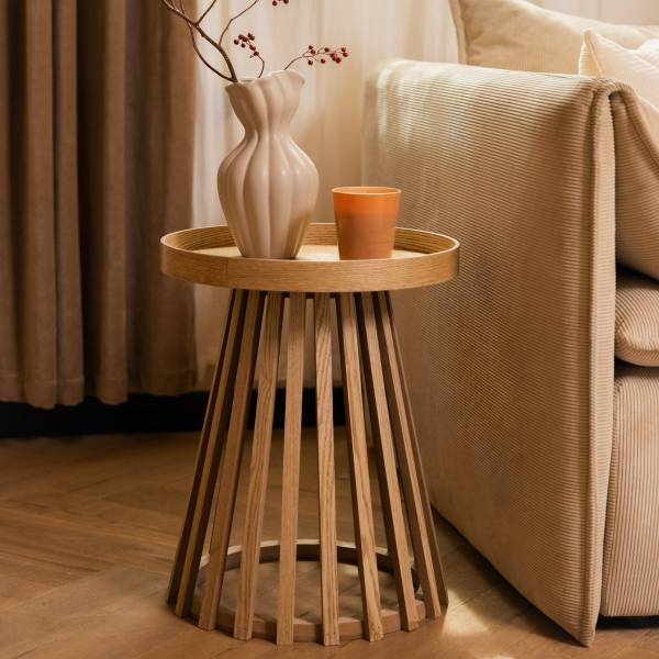 Vase FILLY Beige - Keramik - 14 x 26 x 14 cm