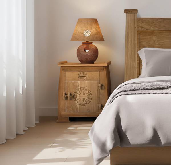 Nachttisch 2336 Braun - Massivholz - 40 x 60 x 54 cm